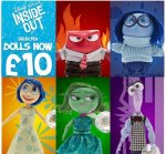 Disney Inside Out Talking and Light-Up Dolls £10.00 (+ £3.95 delivery) @ Disney Store
