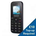EE - Alcatel Mobile Phone + &pound;10 Top up required &pound;12.49