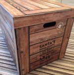 Christmas Eve wood effect box