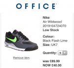 Nike air wildwood trainers at office @ Office Shoes