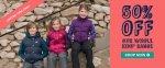 50% Off The Entire Kids Range + Extra 15% Off with code @ Mountain Warehouse