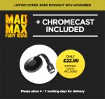 Another Chromecast deal from Wuaki with Mad Max Fury Road