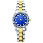 Sekonda Ladies' Round Blue Dial Two Tone Bracelet Watch with any purchase