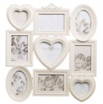 Heart Trio Aperture Photo Frame 9pc