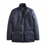Joules Foxton Quilted Jacket, Marine Navy Now clear
