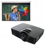 Optoma HD141X Full HD 3D Projector + 92" Pull Down Screen + 5 Year Guarantee