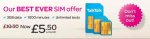 Talktalk Sim Only 3gb Data, 1000 Minutes, Unlimited texts &pound;5.50 p/m total @ Talk Talk (existing customers only)