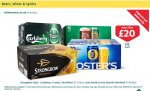 Beer deals - 20 X 440ml Carling, Fosters and Somersby Cider - 15 X 440ml Guinness Draught - 20 X 300ml Buds - 20 X 284ml Stella - 18 X 440ml John Smiths