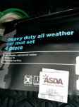 Heavy duty rubber car mats x4