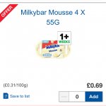 Milkybar Mousse 4x 55g