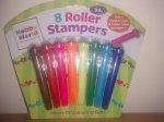 2in1 8 Marker Pens & Funky Roller Stampers