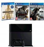 PS4 1TB Console With Uncharted: The Nathan Drake Collection, Assassin's Creed: Syndicate & Watchdogs (Using Code)