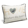 Home Is Where The Heart Is' Cream, Yellow & Black Cushion