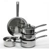 Wilko 5 Piece Saucepan Set Stainless Steel