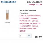 3 for 2 selected makeup