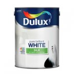 Dulux 5 litre Brilliant White Silk Paint