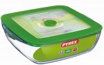 Pyrex Plus Square Dish 4-in-1 17 cm (1L) with Steam Lid &pound;4.00 prime or &pound;8.75 non prime
