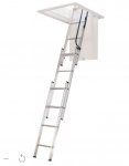 Abru 3 Section Sliding Loft Ladder, 3.00M