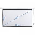 Homegear 120in motorised projector screen (poss new customers=£80.74)