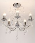 Sapparia 5 Light Flush Chandelier with codes