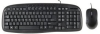 Xenta Black Wired Keyboard with Black Optical Scroll Mouse Bundle - USB/PS2 UK Layout delviered