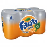 Fanta Orange x 6 pack of cans