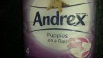 4 Andrex Puppies on a Roll