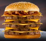 £1.29 Double Cheeseburger AND pay just 60p for each extra burger in one bun @ Burger King - ENDS TODAY! 