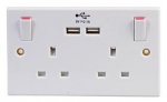 Pro-Elec 13A Socket with Dual USB or £6.96 each for 5