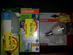 Various low energy bulbs (incl OSRAM LED bulbs)