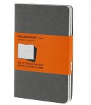 Amazon Moleskine Soft Grey Ruled Cahier Pocket Journal (3 Set) @ Amazon / Sold by The Book Depository