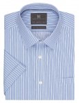 Performance Pure Cotton Striped Twill Shirt £2.99 Free Delivery to Store
