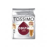 Tassimo Costa Coffee latte pods 8x