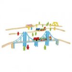 Carousel 100 Piece Wooden Train Set