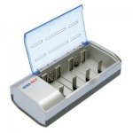 Universal Battery Charger and 8x AA Or 8x AAA Rechargeable Batteries and Packing