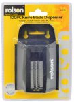 Rolson Utility Blade 100 Pieces (stanley knife) and Dispenser