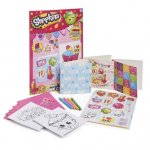 5 Shopkins cards to decorate @ Wilkos includes pencils, gems & stickers