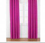 Fuschia eyelet curtains 117 x 183