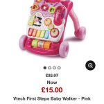 ASDA - Vtech First Steps Baby Walker