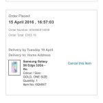 Brand new Samsung S6 edge Gold 32gb with code (possible £340 with quidco)