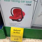 Rear facing car seat in Morrison Livingston