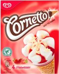 Cornetto Classico / Mint / Strawberry Ice Cream Cones (4 x 90ml)