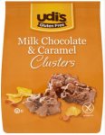 Udi's Gluten Free Milk Chocolate & Caramel Clusters 100g
