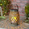 Rattan Effect Solar lantern or £5.00 with C&C