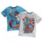 Marvel Spiderman and Avengers T-Shirt 2 Pack