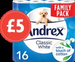 Andrex Classic White Toilet Tissue (16 Pack)