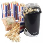 VonShef Fat-Free Hot Air Popcorn Maker with FREE 500g Popcorn Kernels & 4 Popcorn Boxes