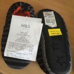 M&S Boys slippers instore