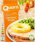 Quorn Meat Free Gammon Steak (4 per pack - 248g) ws £2.00