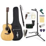 Yamaha F310 Guitar, Strap, Tuner, Strings, Bag, Stand, Capo, Winder and Plectrums